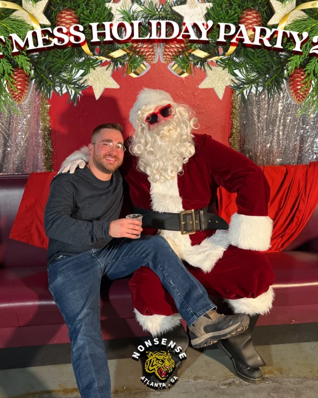 HOT MESS CHRISTMAS PARTY 2022 - Featuring SANTA! A Nonsense ATL event! Photo: Grumpy Elf!