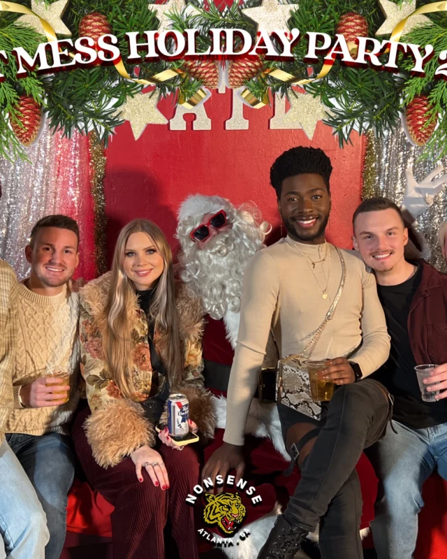HOT MESS CHRISTMAS PARTY 2022 - Featuring SANTA! A Nonsense ATL event! Photo: Grumpy Elf!