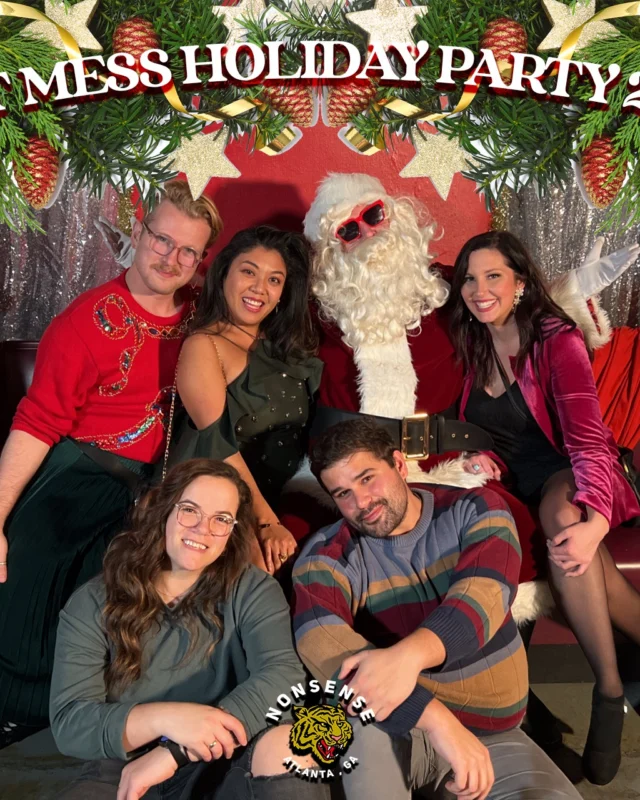 HOT MESS CHRISTMAS PARTY 2022 - Featuring SANTA! A Nonsense ATL event! Photo: Grumpy Elf!