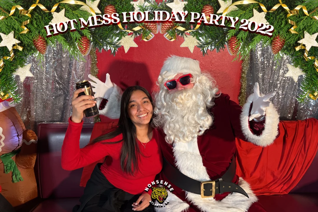 HOT MESS CHRISTMAS PARTY 2022 - Featuring SANTA! A Nonsense ATL event! Photo: Grumpy Elf!