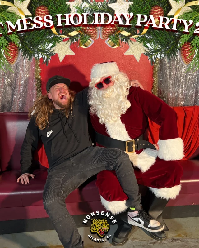 HOT MESS CHRISTMAS PARTY 2022 - Featuring SANTA! A Nonsense ATL event! Photo: Grumpy Elf!