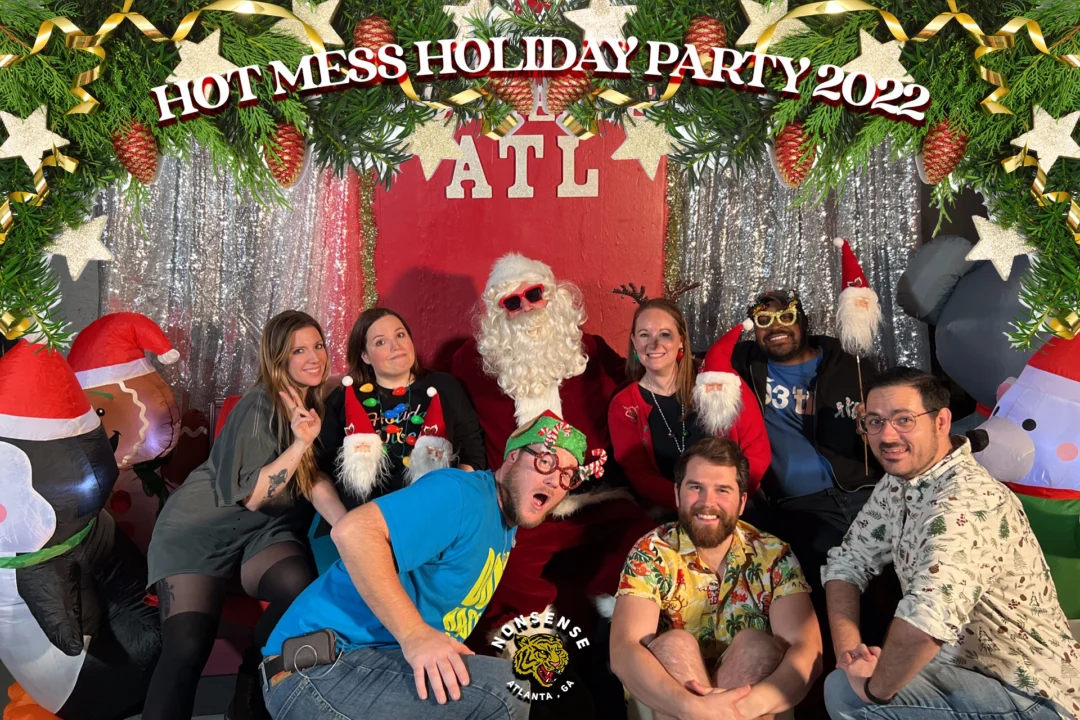 HOT MESS CHRISTMAS PARTY 2022 - Featuring SANTA! A Nonsense ATL event! Photo: Grumpy Elf!