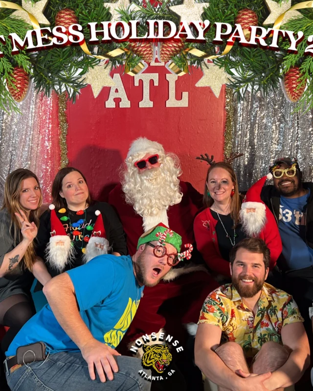 HOT MESS CHRISTMAS PARTY 2022 - Featuring SANTA! A Nonsense ATL event! Photo: Grumpy Elf!