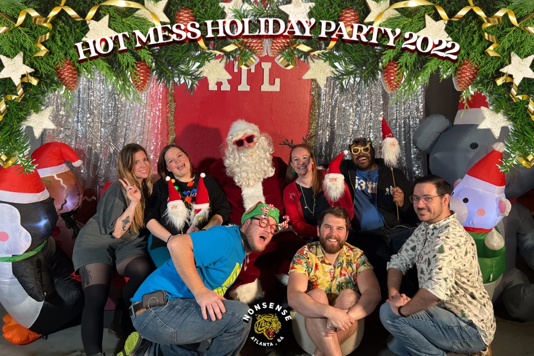 HOT MESS CHRISTMAS PARTY 2022 - Featuring SANTA! A Nonsense ATL event! Photo: Grumpy Elf!