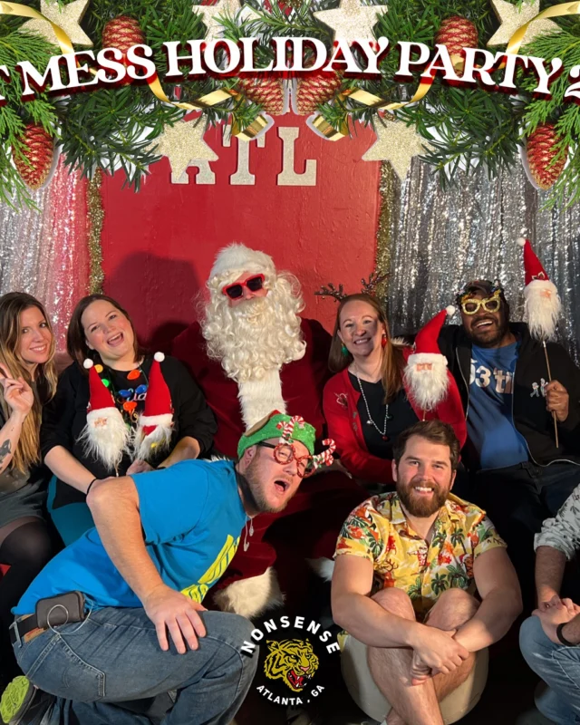 HOT MESS CHRISTMAS PARTY 2022 - Featuring SANTA! A Nonsense ATL event! Photo: Grumpy Elf!