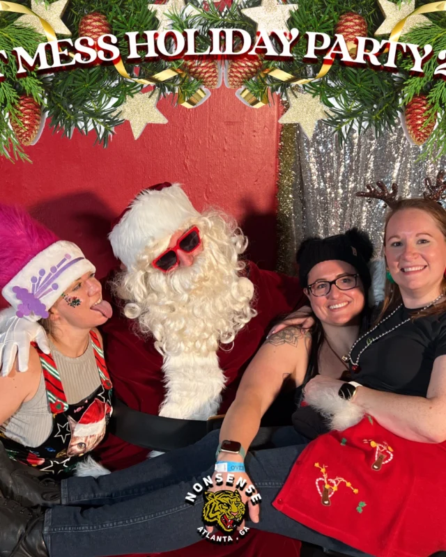 HOT MESS CHRISTMAS PARTY 2022 - Featuring SANTA! A Nonsense ATL event! Photo: Grumpy Elf!