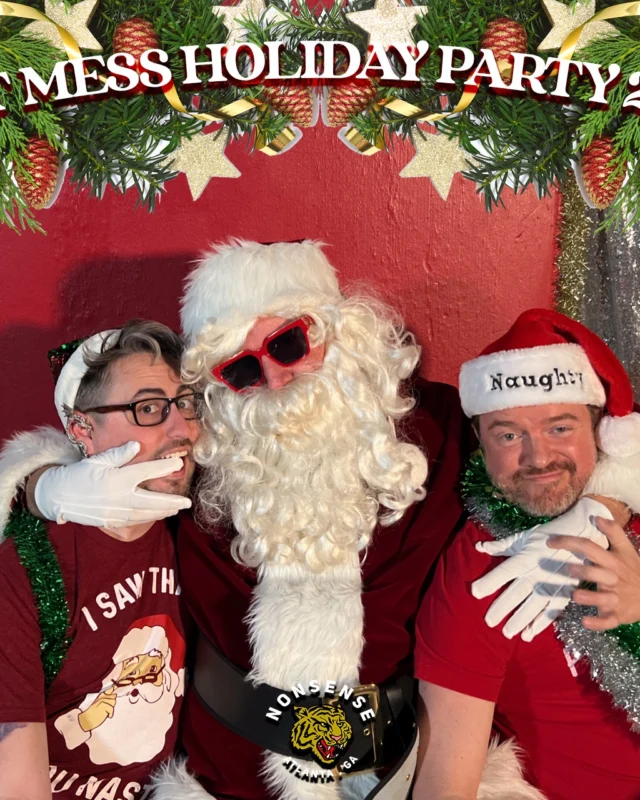 HOT MESS CHRISTMAS PARTY 2022 - Featuring SANTA! A Nonsense ATL event! Photo: Grumpy Elf!