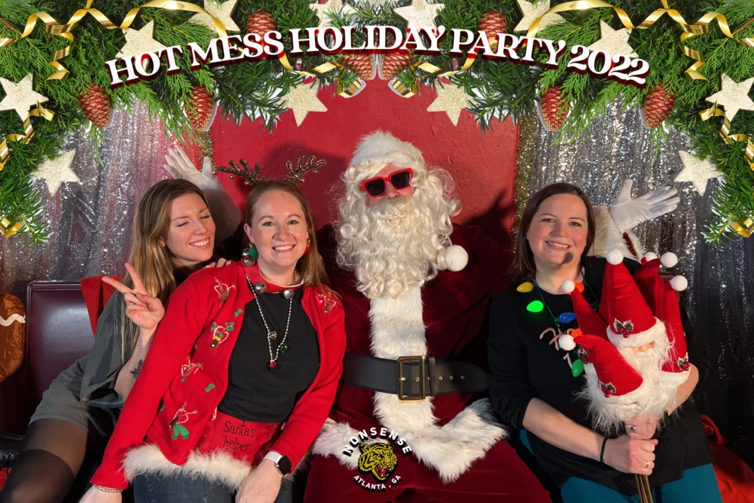 HOT MESS CHRISTMAS PARTY 2022 - Featuring SANTA! A Nonsense ATL event! Photo: Grumpy Elf!