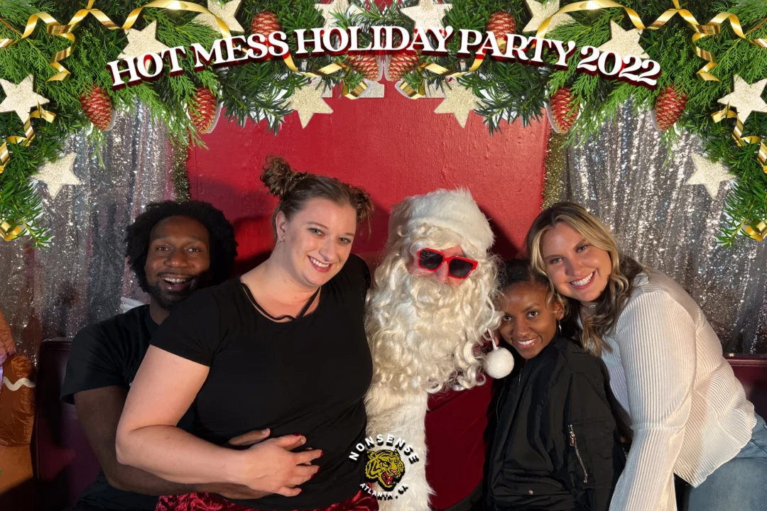 HOT MESS CHRISTMAS PARTY 2022 - Featuring SANTA! A Nonsense ATL event! Photo: Grumpy Elf!