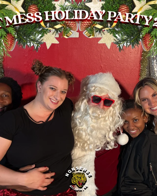 HOT MESS CHRISTMAS PARTY 2022 - Featuring SANTA! A Nonsense ATL event! Photo: Grumpy Elf!