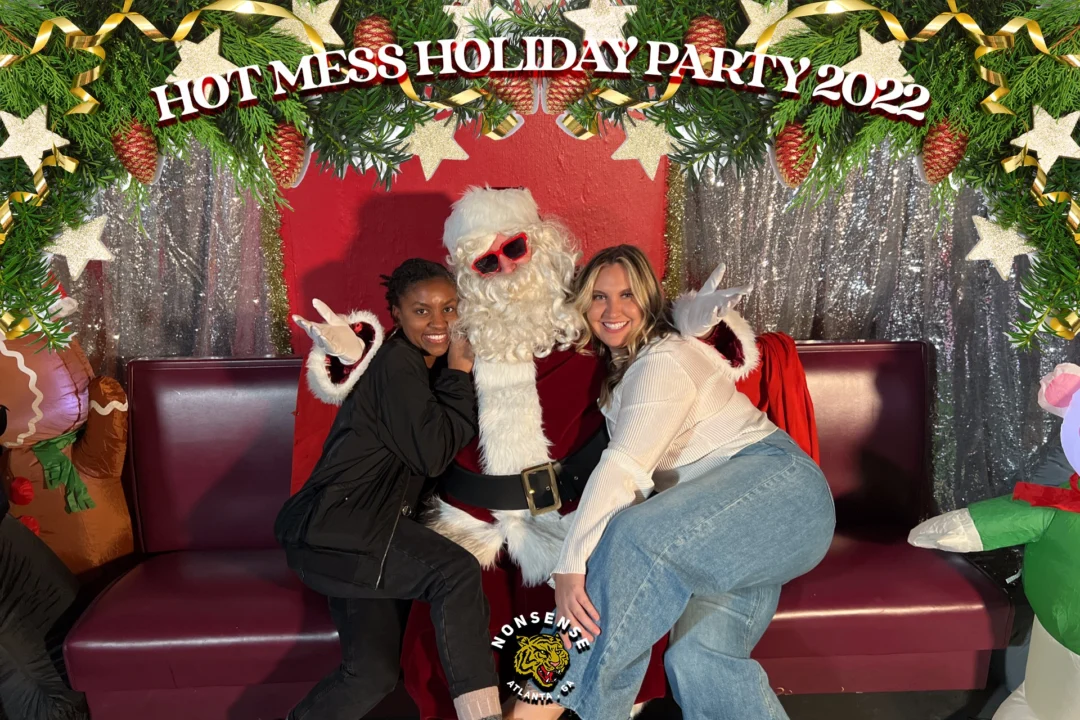 HOT MESS CHRISTMAS PARTY 2022 - Featuring SANTA! A Nonsense ATL event! Photo: Grumpy Elf!