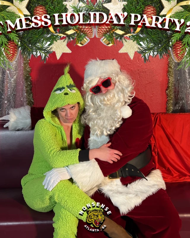 HOT MESS CHRISTMAS PARTY 2022 - Featuring SANTA! A Nonsense ATL event! Photo: Grumpy Elf!