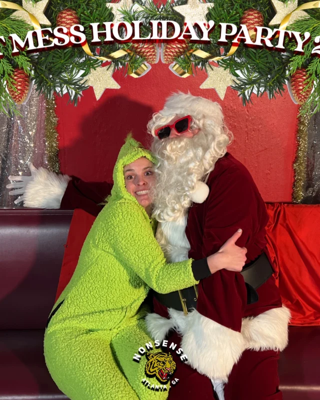 HOT MESS CHRISTMAS PARTY 2022 - Featuring SANTA! A Nonsense ATL event! Photo: Grumpy Elf!