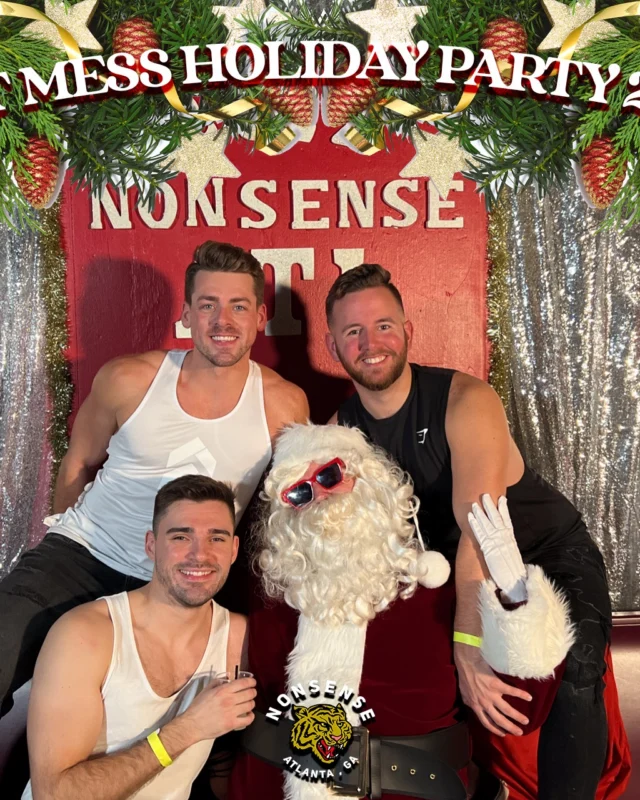 HOT MESS CHRISTMAS PARTY 2022 - Featuring SANTA! A Nonsense ATL event! Photo: Grumpy Elf!