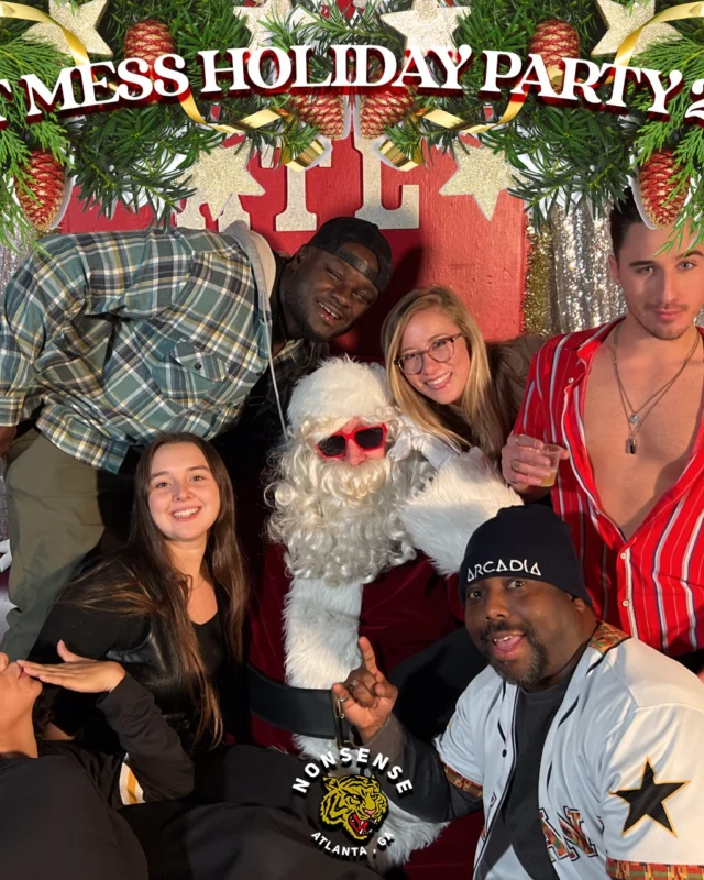 HOT MESS CHRISTMAS PARTY 2022 - Featuring SANTA! A Nonsense ATL event! Photo: Grumpy Elf!
