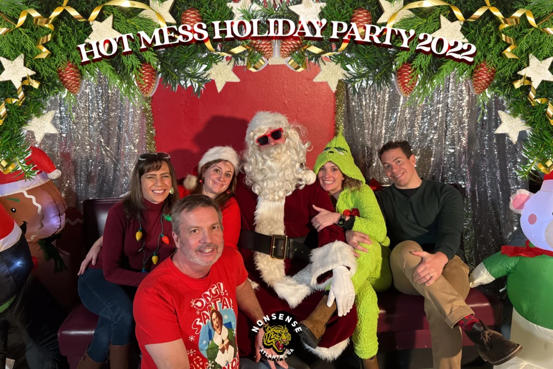 HOT MESS CHRISTMAS PARTY 2022 - Featuring SANTA! A Nonsense ATL event! Photo: Grumpy Elf!
