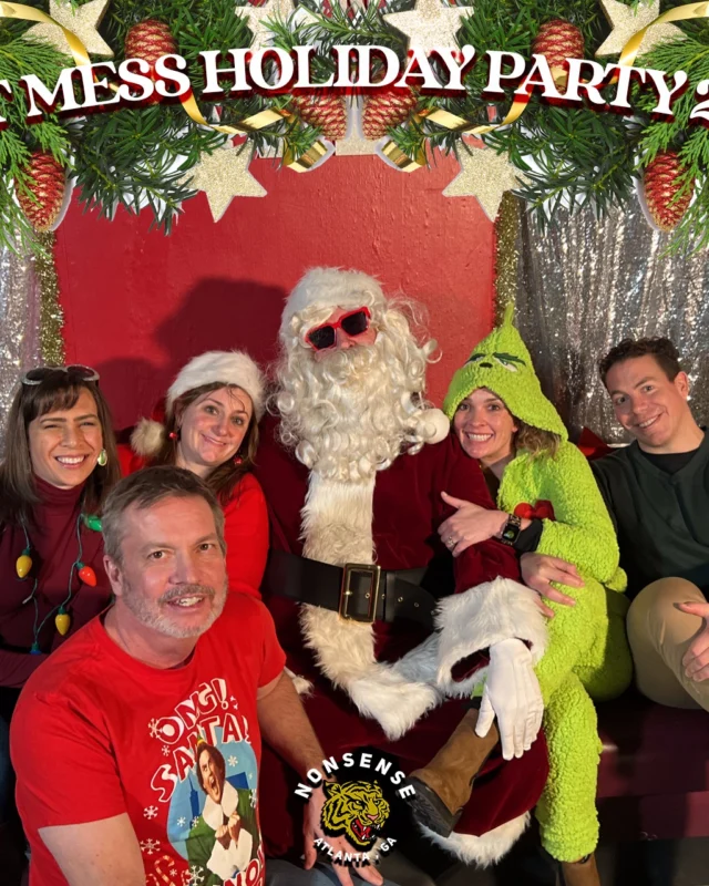 HOT MESS CHRISTMAS PARTY 2022 - Featuring SANTA! A Nonsense ATL event! Photo: Grumpy Elf!