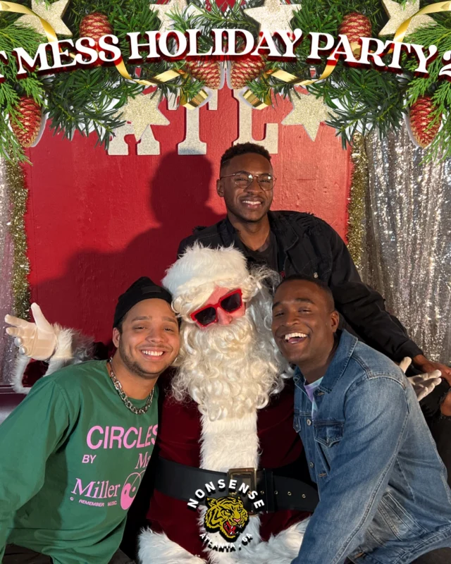 HOT MESS CHRISTMAS PARTY 2022 - Featuring SANTA! A Nonsense ATL event! Photo: Grumpy Elf!