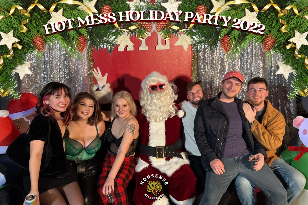 HOT MESS CHRISTMAS PARTY 2022 - Featuring SANTA! A Nonsense ATL event! Photo: Grumpy Elf!