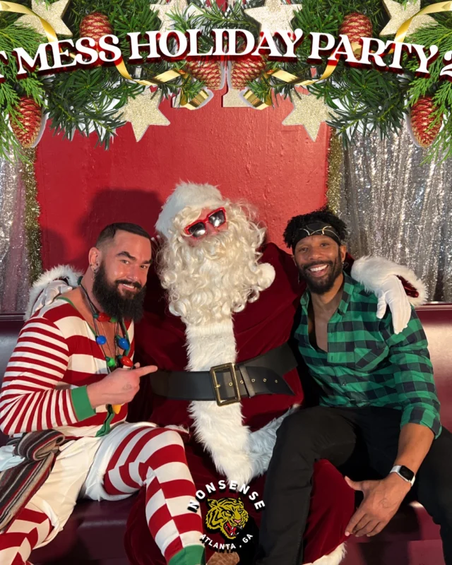 HOT MESS CHRISTMAS PARTY 2022 - Featuring SANTA! A Nonsense ATL event! Photo: Grumpy Elf!