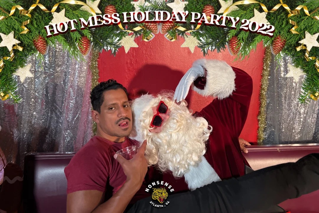 HOT MESS CHRISTMAS PARTY 2022 - Featuring SANTA! A Nonsense ATL event! Photo: Grumpy Elf!