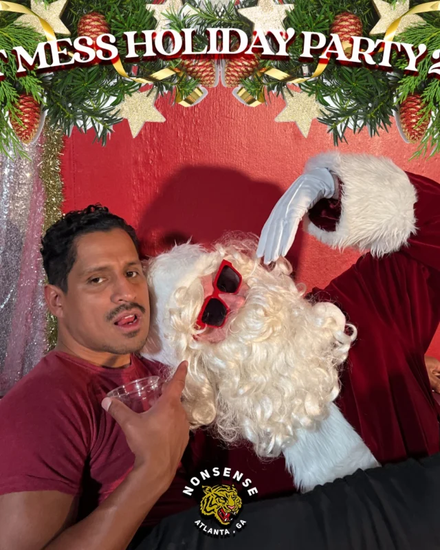 HOT MESS CHRISTMAS PARTY 2022 - Featuring SANTA! A Nonsense ATL event! Photo: Grumpy Elf!