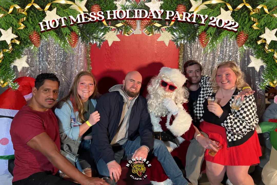 HOT MESS CHRISTMAS PARTY 2022 - Featuring SANTA! A Nonsense ATL event! Photo: Grumpy Elf!