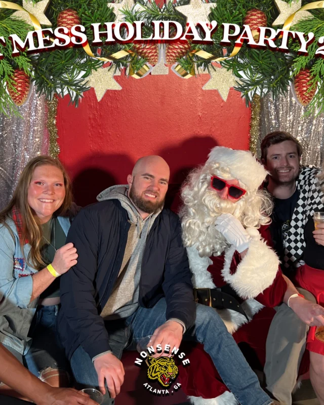 HOT MESS CHRISTMAS PARTY 2022 - Featuring SANTA! A Nonsense ATL event! Photo: Grumpy Elf!