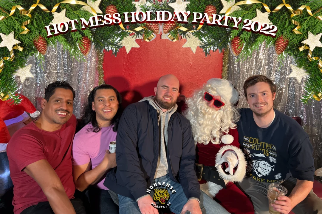 HOT MESS CHRISTMAS PARTY 2022 - Featuring SANTA! A Nonsense ATL event! Photo: Grumpy Elf!
