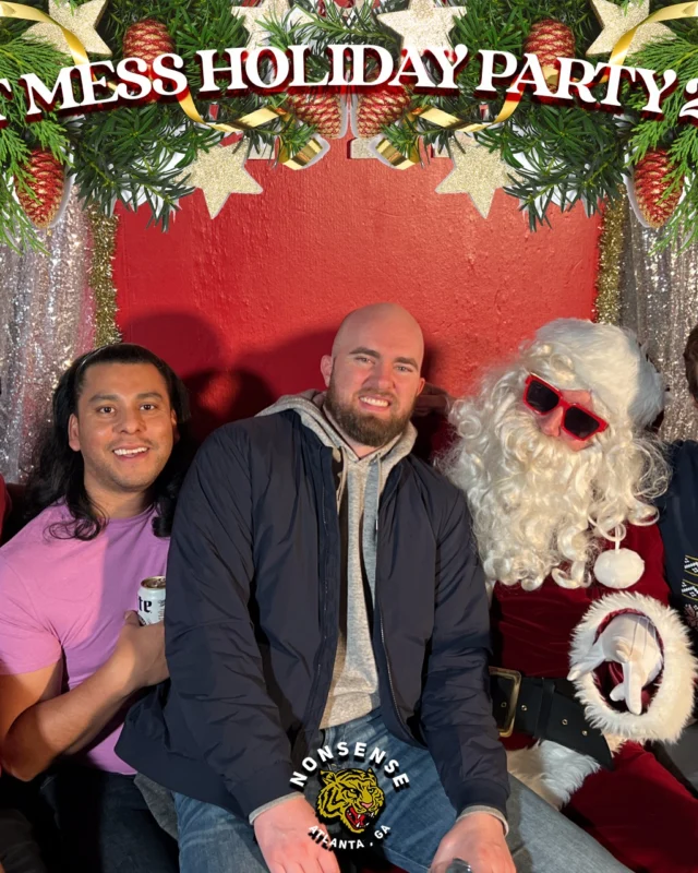 HOT MESS CHRISTMAS PARTY 2022 - Featuring SANTA! A Nonsense ATL event! Photo: Grumpy Elf!