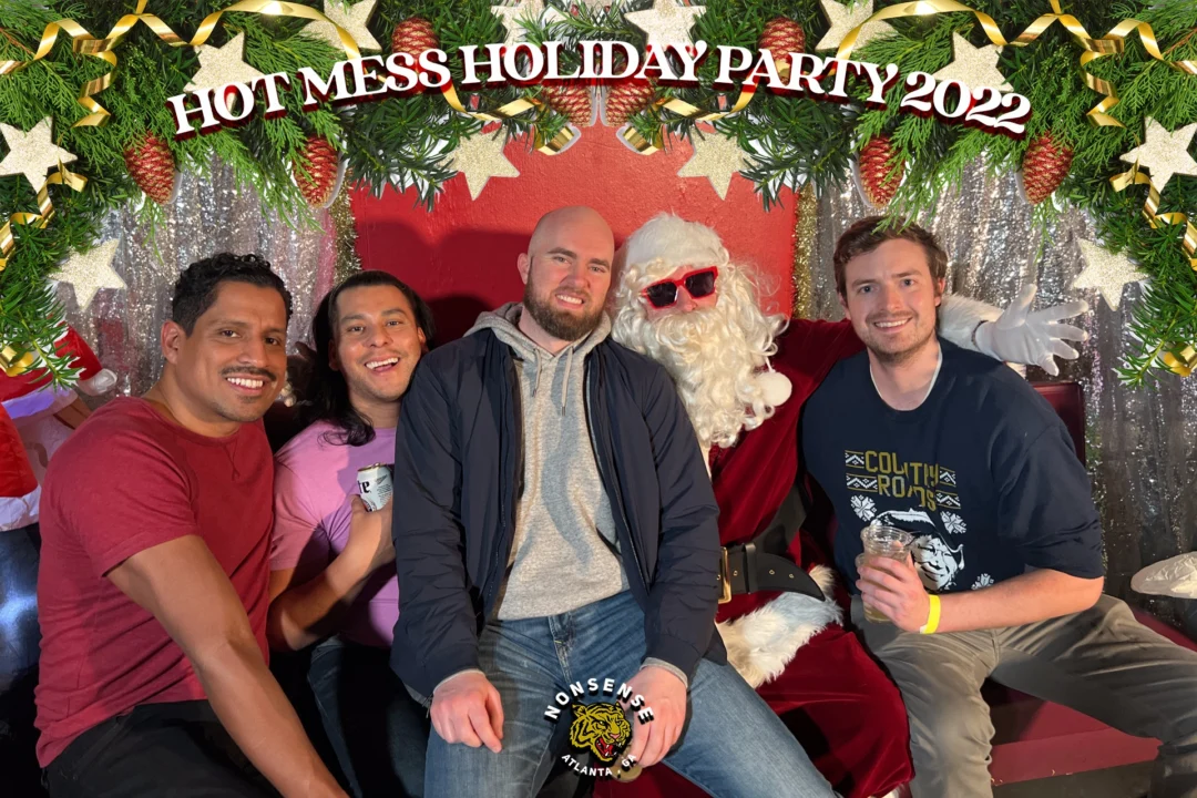HOT MESS CHRISTMAS PARTY 2022 - Featuring SANTA! A Nonsense ATL event! Photo: Grumpy Elf!