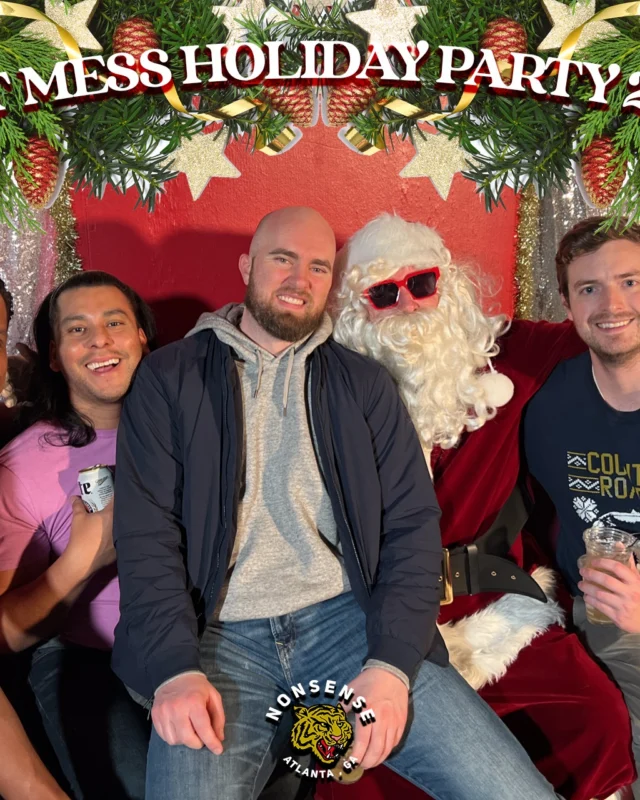 HOT MESS CHRISTMAS PARTY 2022 - Featuring SANTA! A Nonsense ATL event! Photo: Grumpy Elf!