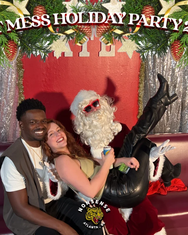 HOT MESS CHRISTMAS PARTY 2022 - Featuring SANTA! A Nonsense ATL event! Photo: Grumpy Elf!