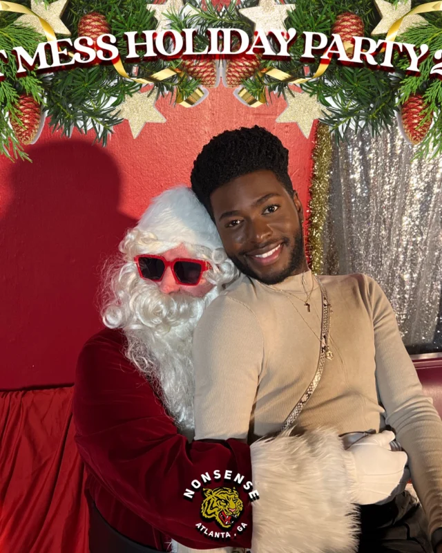HOT MESS CHRISTMAS PARTY 2022 - Featuring SANTA! A Nonsense ATL event! Photo: Grumpy Elf!