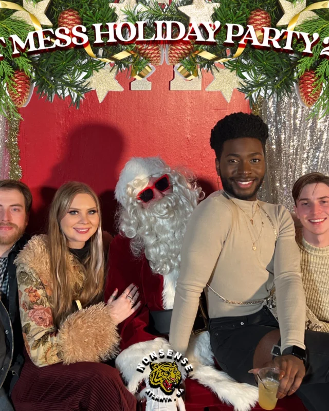 HOT MESS CHRISTMAS PARTY 2022 - Featuring SANTA! A Nonsense ATL event! Photo: Grumpy Elf!