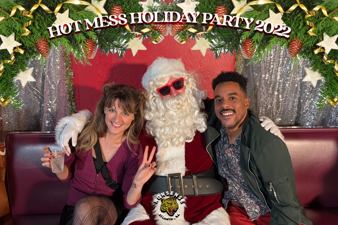 HOT MESS CHRISTMAS PARTY 2022 - Featuring SANTA! A Nonsense ATL event! Photo: Grumpy Elf!