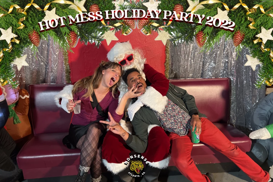 HOT MESS CHRISTMAS PARTY 2022 - Featuring SANTA! A Nonsense ATL event! Photo: Grumpy Elf!