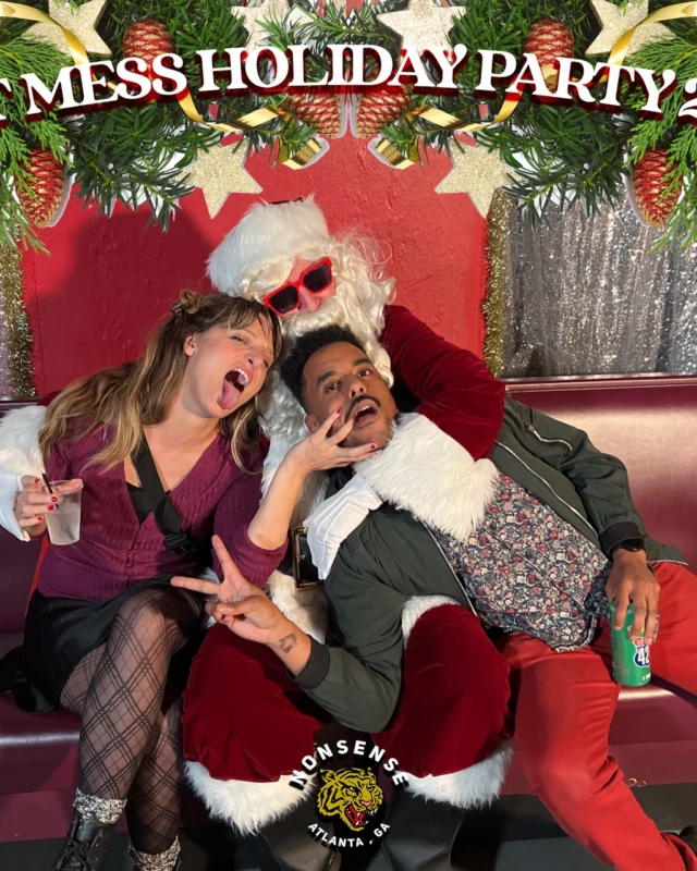 HOT MESS CHRISTMAS PARTY 2022 - Featuring SANTA! A Nonsense ATL event! Photo: Grumpy Elf!