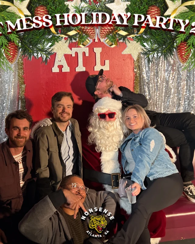 HOT MESS CHRISTMAS PARTY 2022 - Featuring SANTA! A Nonsense ATL event! Photo: Grumpy Elf!