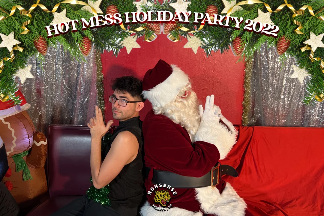 HOT MESS CHRISTMAS PARTY 2022 - Featuring SANTA! A Nonsense ATL event! Photo: Grumpy Elf!