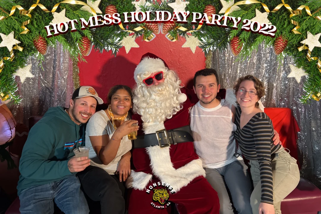 HOT MESS CHRISTMAS PARTY 2022 - Featuring SANTA! A Nonsense ATL event! Photo: Grumpy Elf!