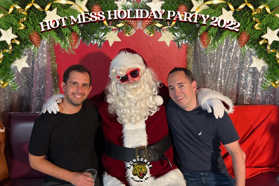 HOT MESS CHRISTMAS PARTY 2022 - Featuring SANTA! A Nonsense ATL event! Photo: Grumpy Elf!