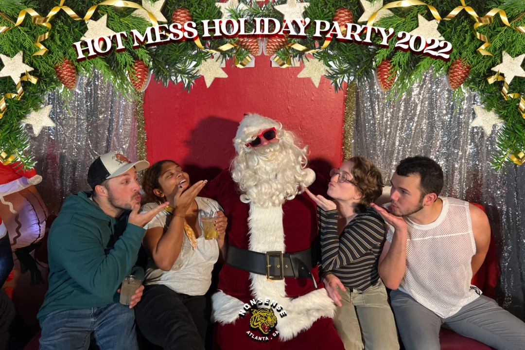 HOT MESS CHRISTMAS PARTY 2022 - Featuring SANTA! A Nonsense ATL event! Photo: Grumpy Elf!