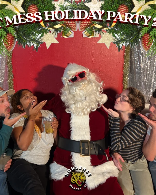 HOT MESS CHRISTMAS PARTY 2022 - Featuring SANTA! A Nonsense ATL event! Photo: Grumpy Elf!