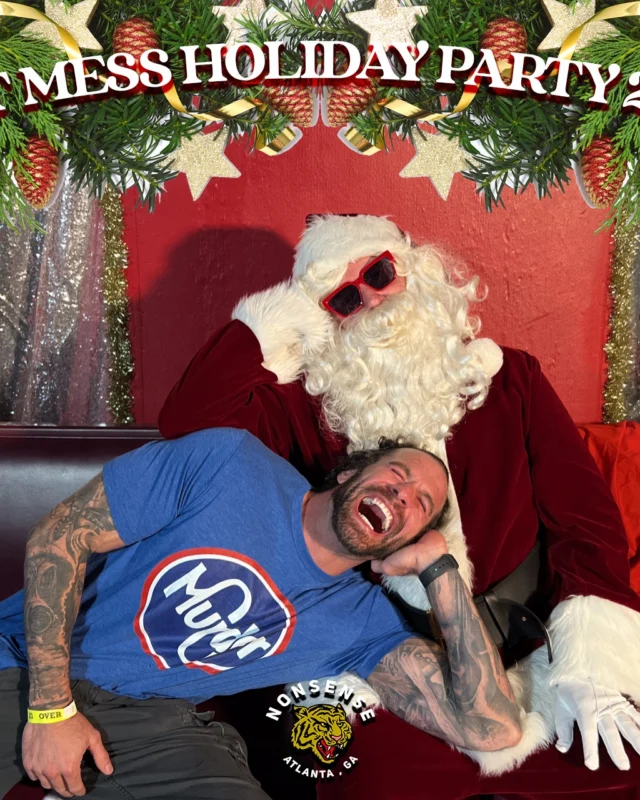 HOT MESS CHRISTMAS PARTY 2022 - Featuring SANTA! A Nonsense ATL event! Photo: Grumpy Elf!