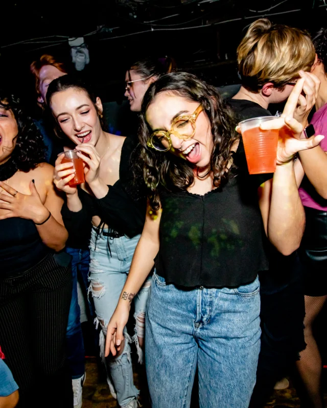 Hot Mess dance pop party - third Friday of every month at The Basement - January 2023 - Kimber is the DJ - Pic: Oh Snap Kid