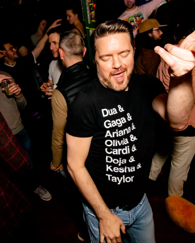 Hot Mess dance pop party - third Friday of every month at The Basement - January 2023 - Kimber is the DJ - Pic: Oh Snap Kid
