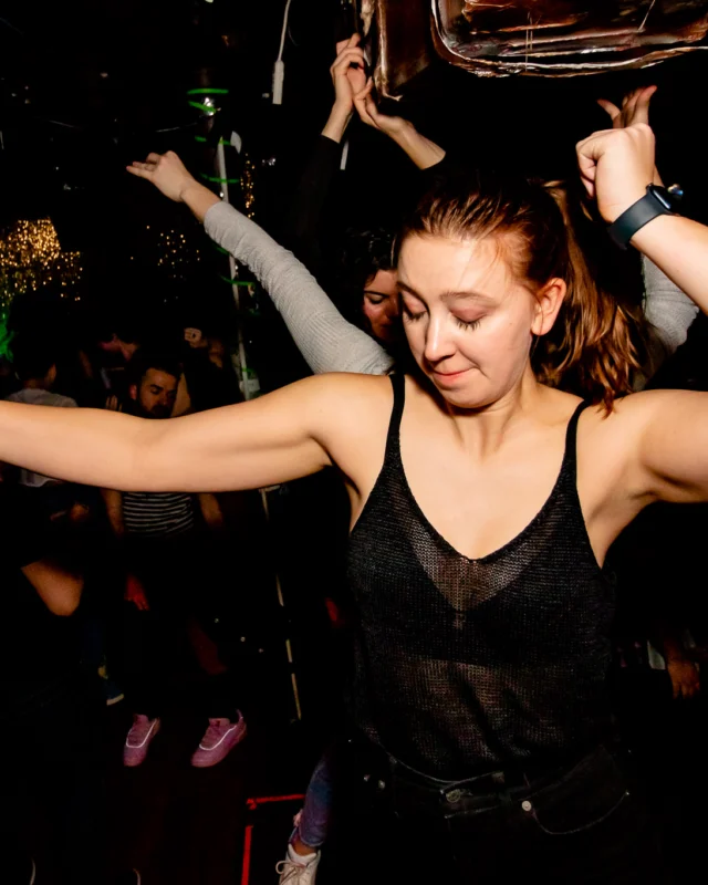 Hot Mess dance pop party - third Friday of every month at The Basement - January 2023 - Kimber is the DJ - Pic: Oh Snap Kid