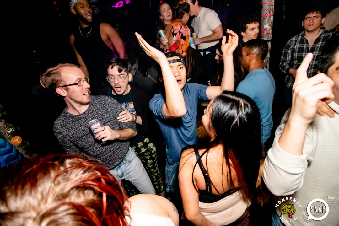 Hot Mess dance pop party - February 2023 - third Friday of every month at The Basement - Kimber is the DJ - Pics by Oh Snap Kid