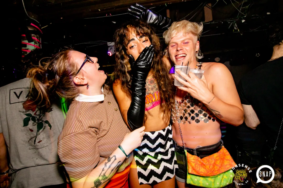 Hot Mess dance pop party - April 2023 - third Friday of every month at The Basement - Kimber is the DJ - Pics: Darcy for Oh Snap Kid